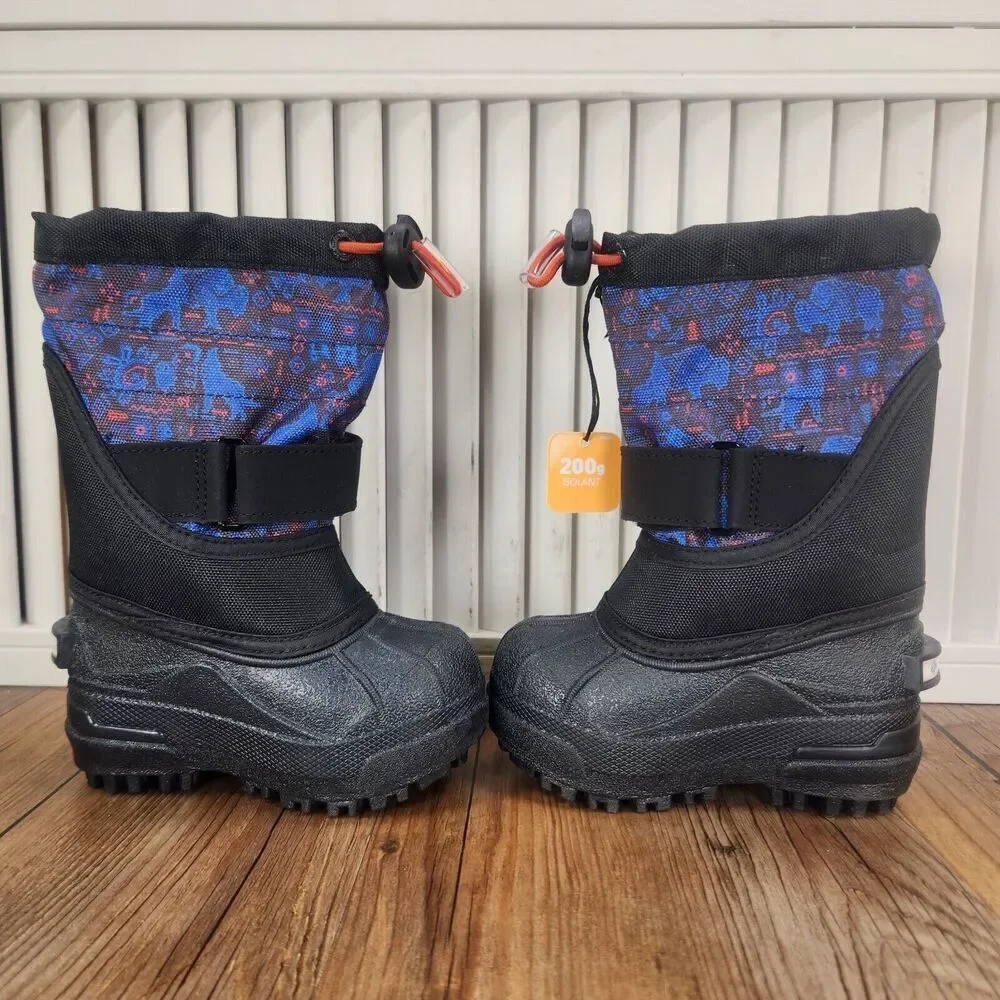 Columbia Toddler Powderbug Plus II Print Size 5 Insulated Winter Snow Boots NEW